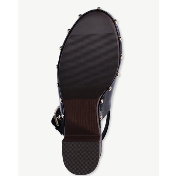 - Black Patent Leather Women's Clogs Used Worn Once - Picture 6 of 6